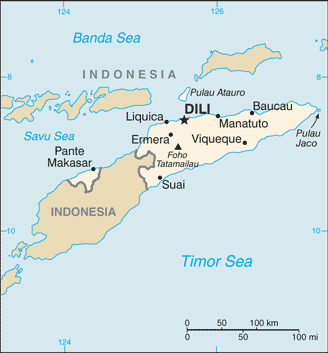 Osttimor - Geographie und Landkarte